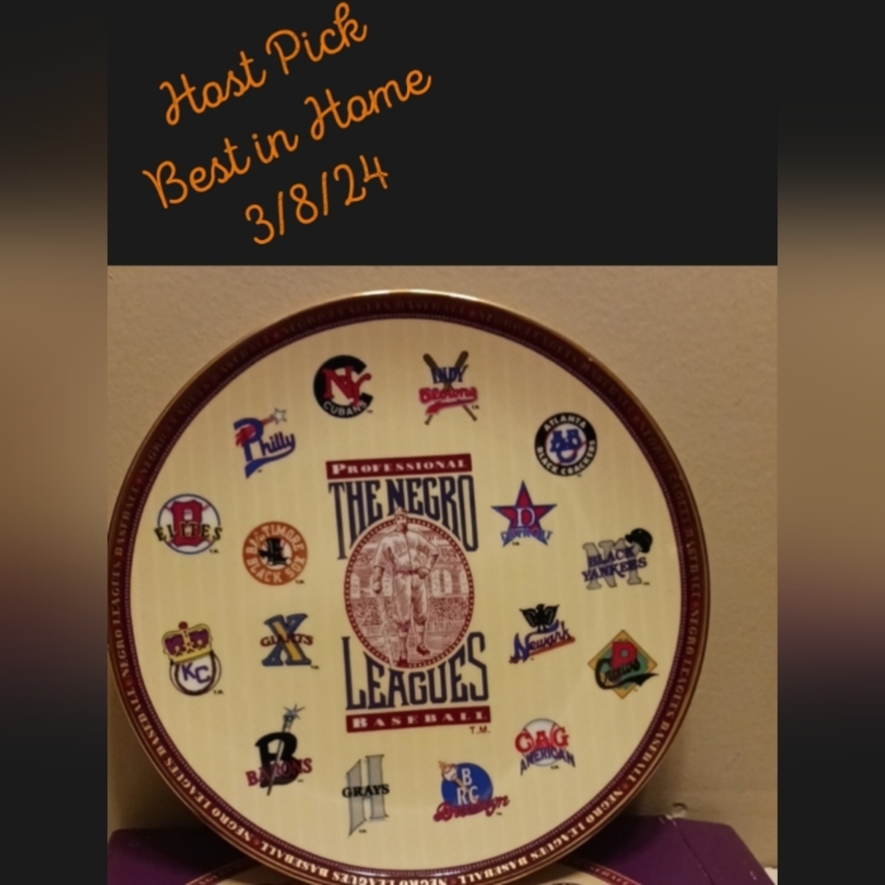 Negro Leagues Baseball Collector Plate #557